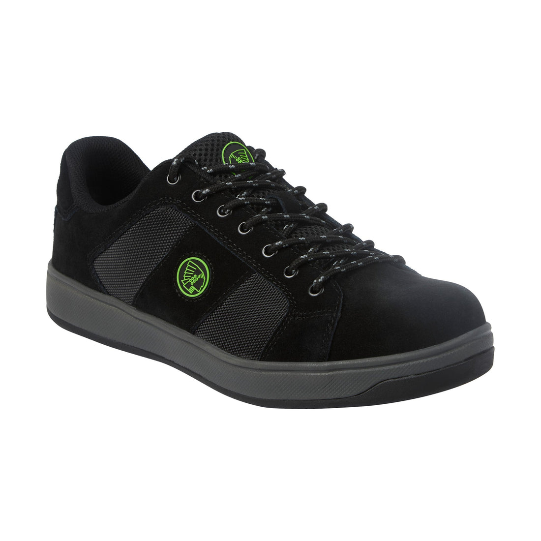Apache - Black Suede Cup Sole Safety Trainer - Black - Customisable Safety Trainers