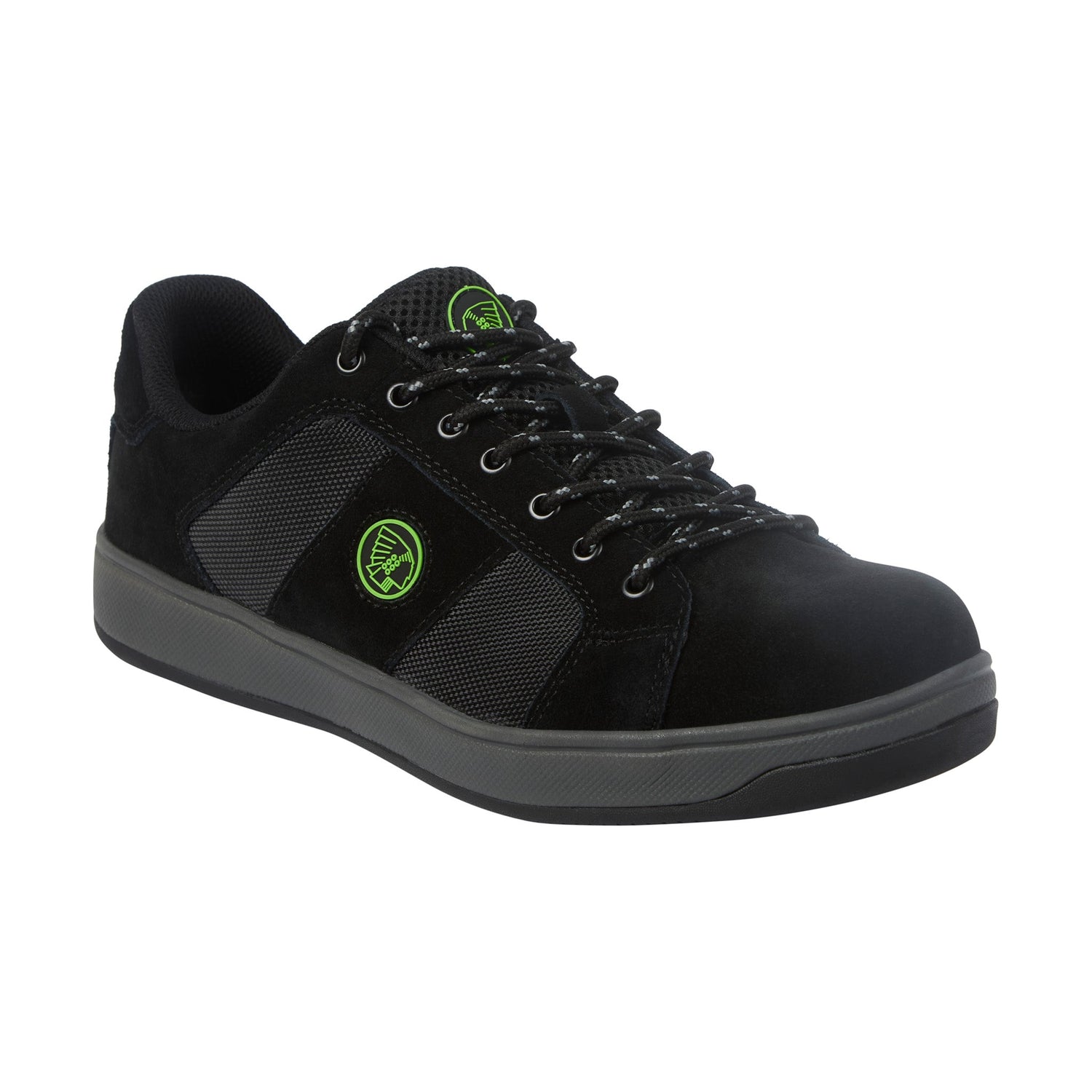 Apache - Black Suede Cup Sole Safety Trainer - Black - Customisable Safety Trainers