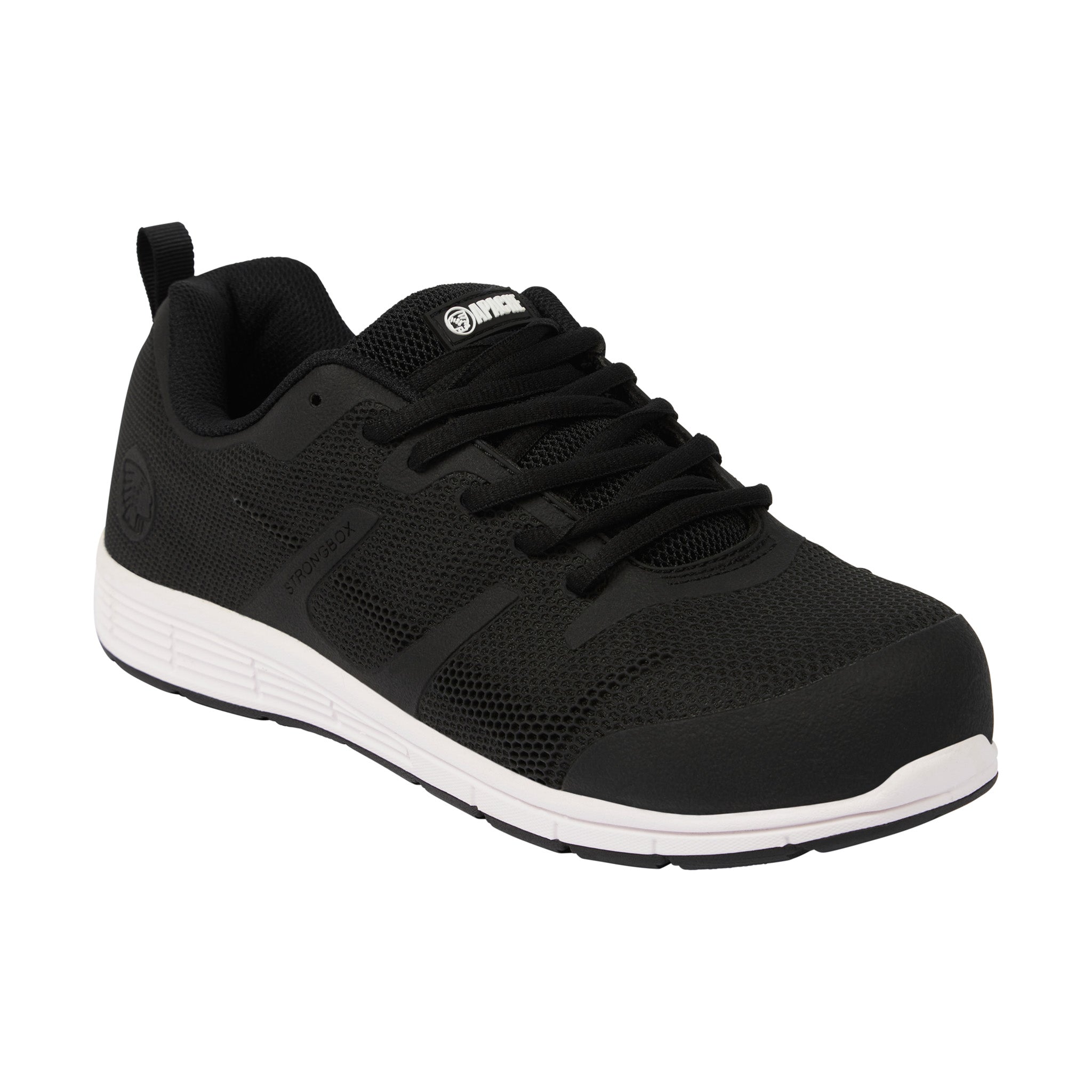 Apache - Vault - Black Lightweight Sports Trainer - Black - Customisable Safety Trainers