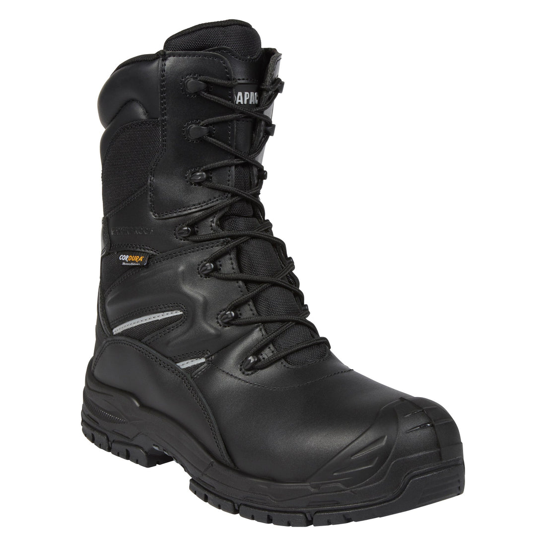 Apache - Non Metallic High Leg Safety Boot - Black - Customisable Boots