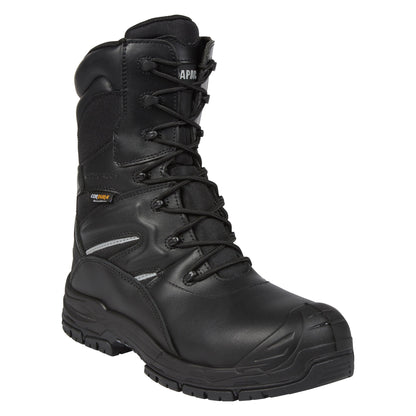 Apache - Non Metallic High Leg Safety Boot - Black - Customisable Boots