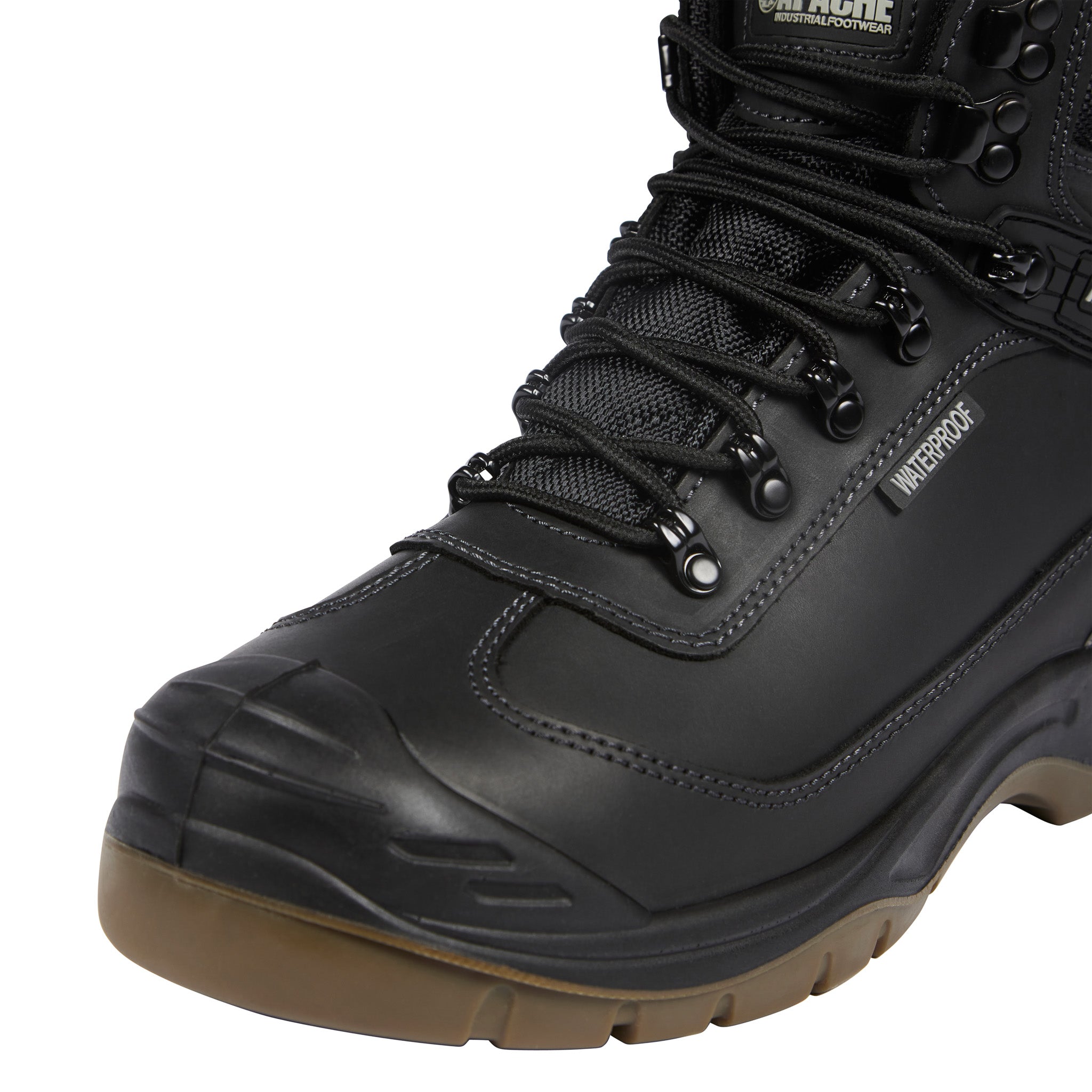 Apache - Black Waterproof Safety Hiker - - Customisable Boots