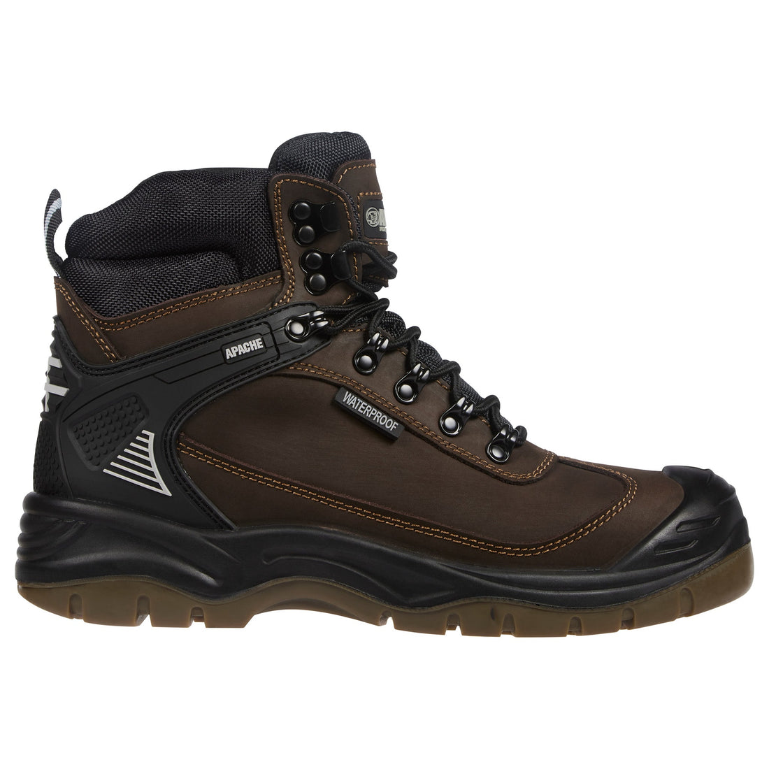 Apache - Brown Waterproof Safety Hiker - - Customisable Boots
