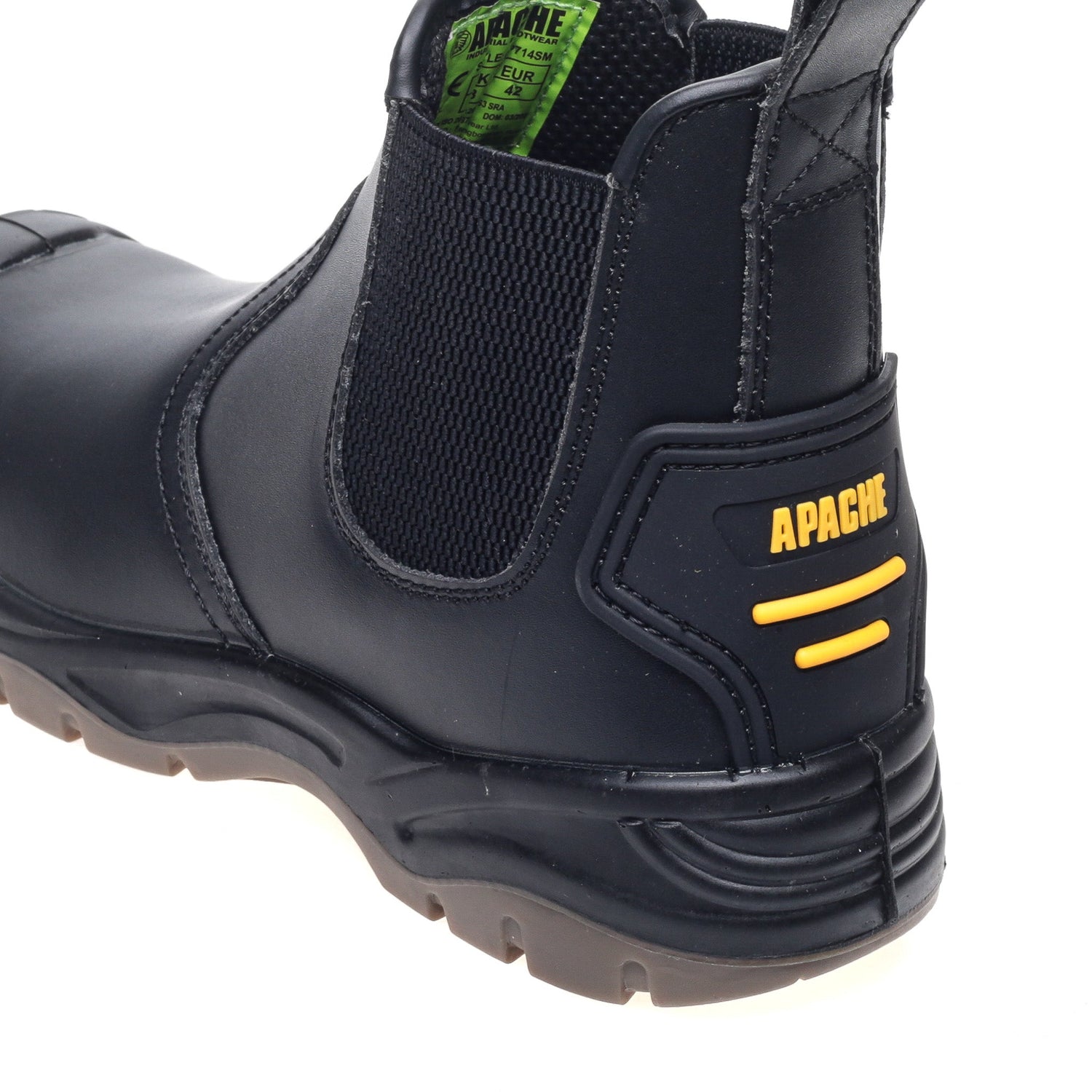 Apache - Black Safety Dealer Boot - - Customisable Boots