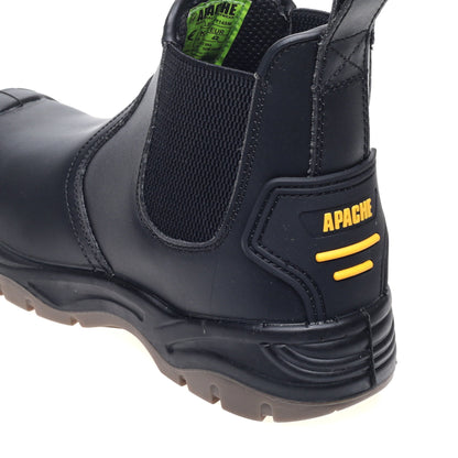 Apache - Black Safety Dealer Boot - - Customisable Boots