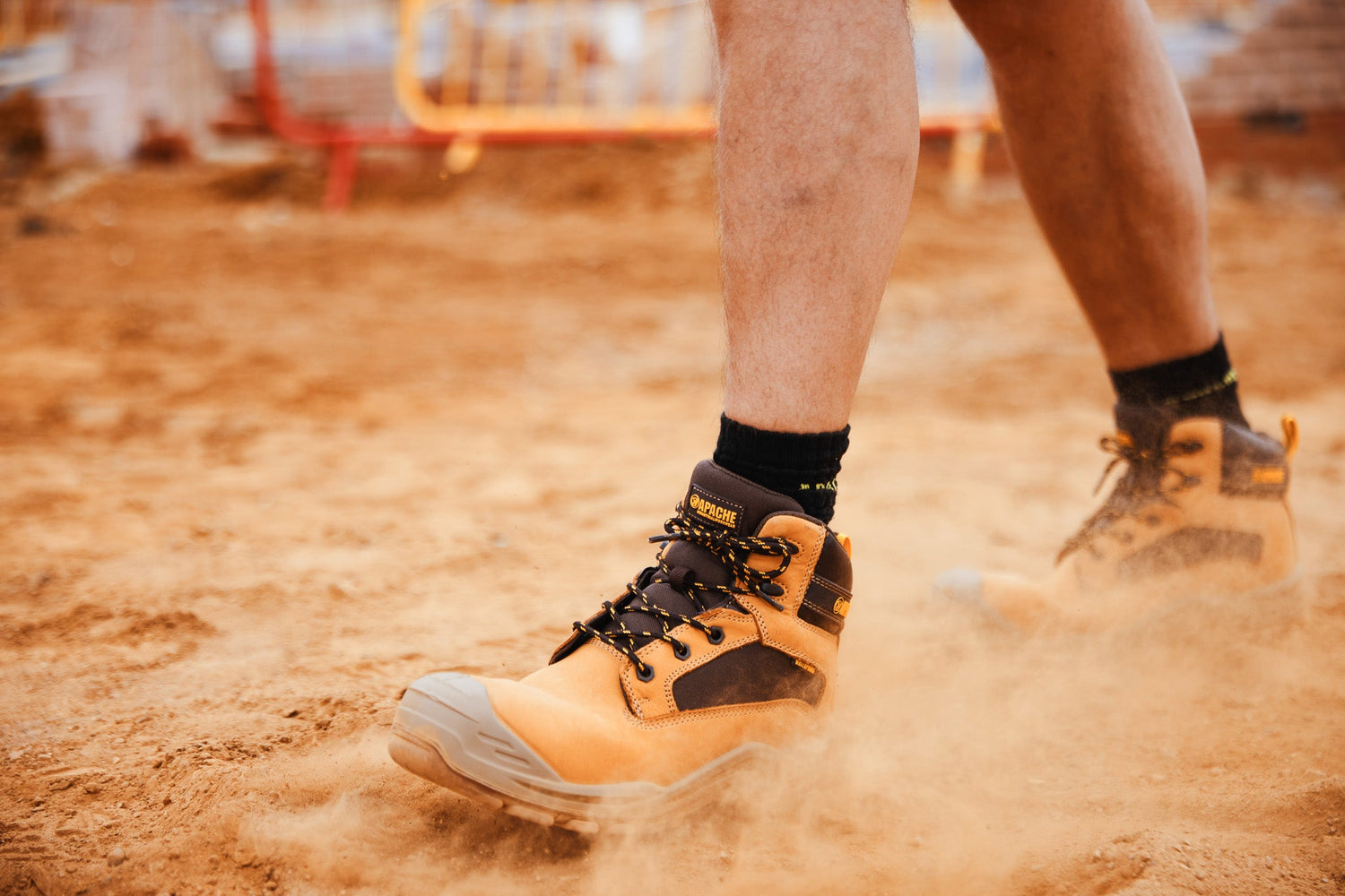 Apache - Honey Nubuck Metal Free Waterproof Safety Boot - - Customisable Boots