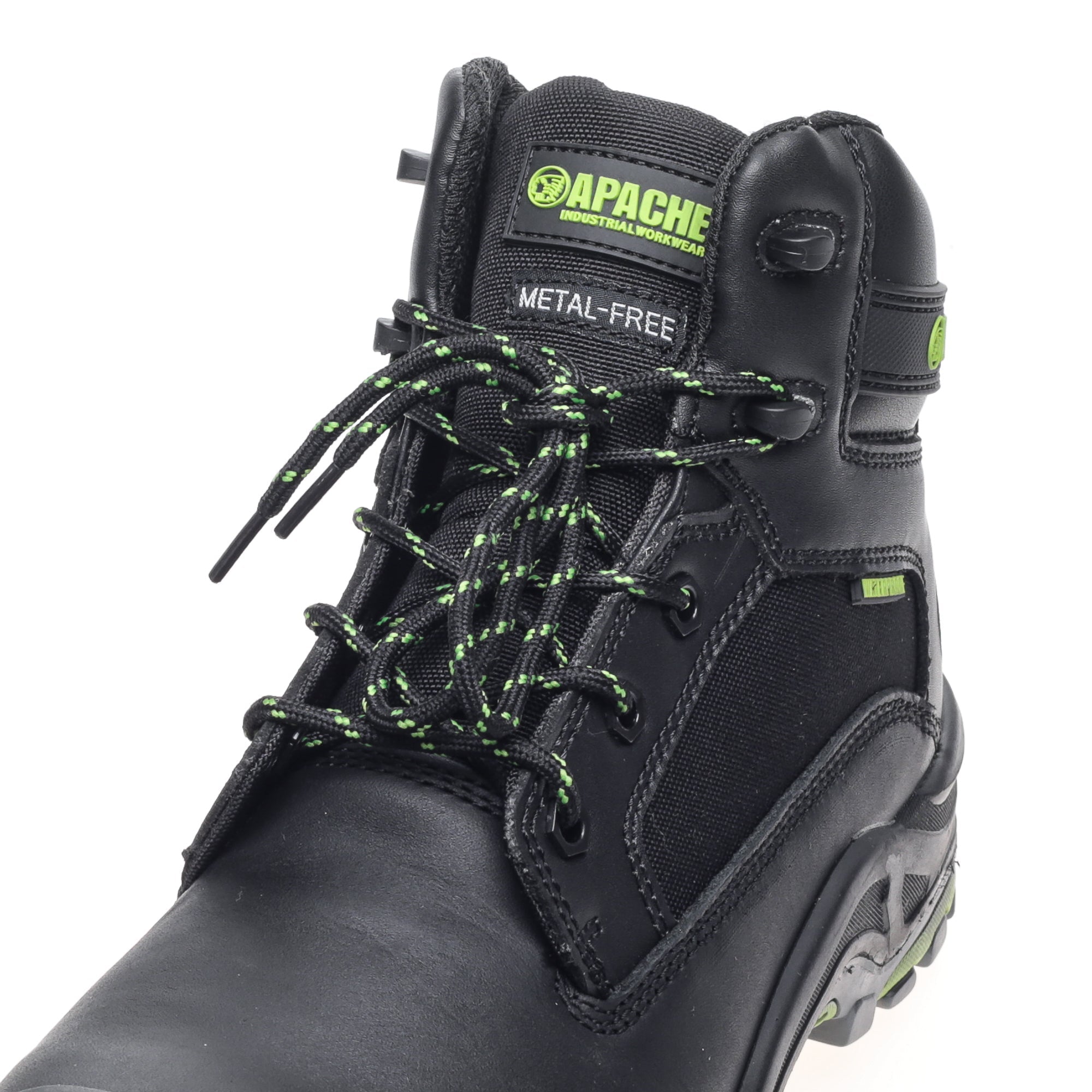 Apache - Dakota Black Metal Free Waterproof Safety Boot - - Customisable Footwear