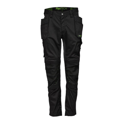 Apache - Bancroft Holster Trouser Slim Fit Stretch - - Black Grey - Customisable Trousers