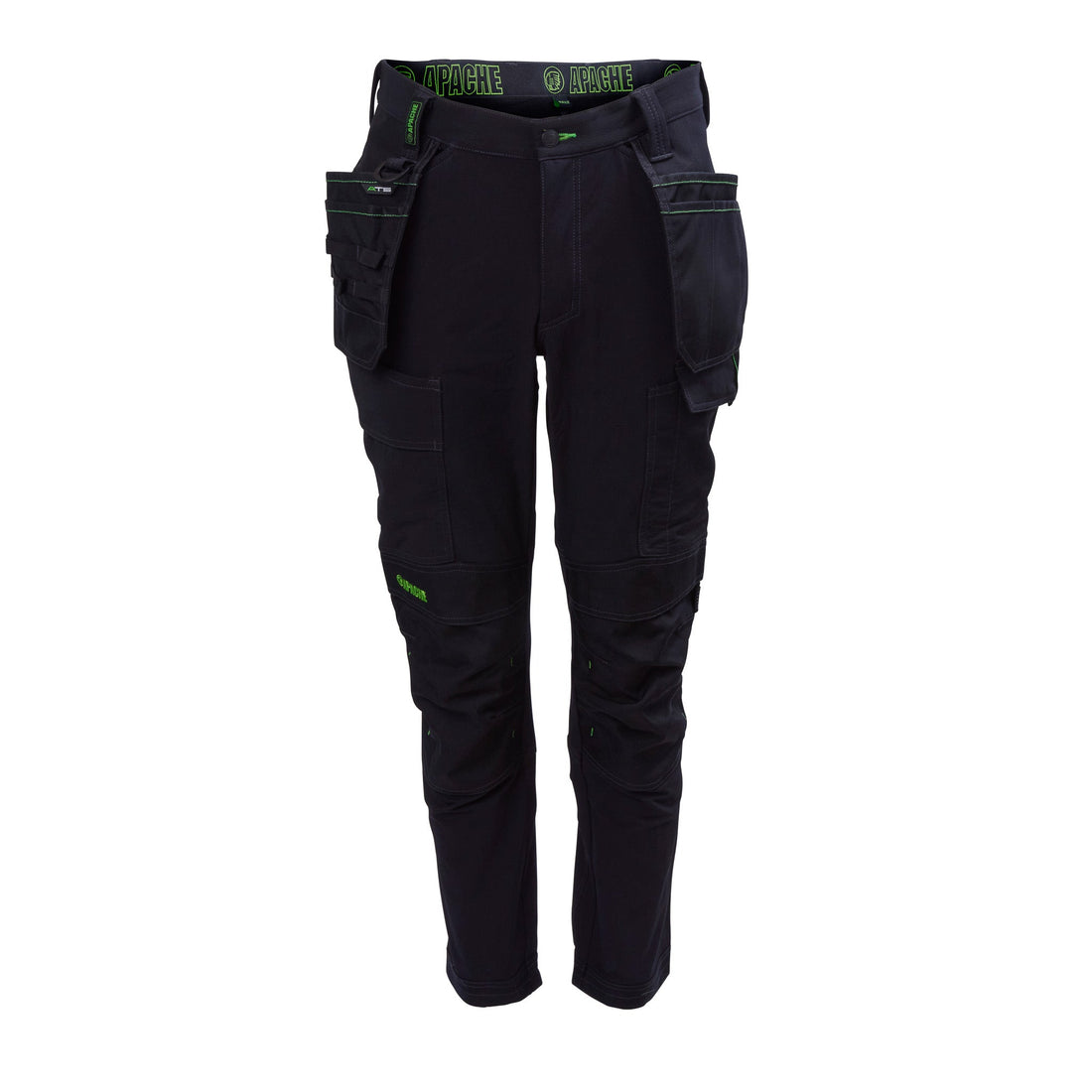 Apache - Apache 4 way stretch trouser - Black - Customisable Trousers