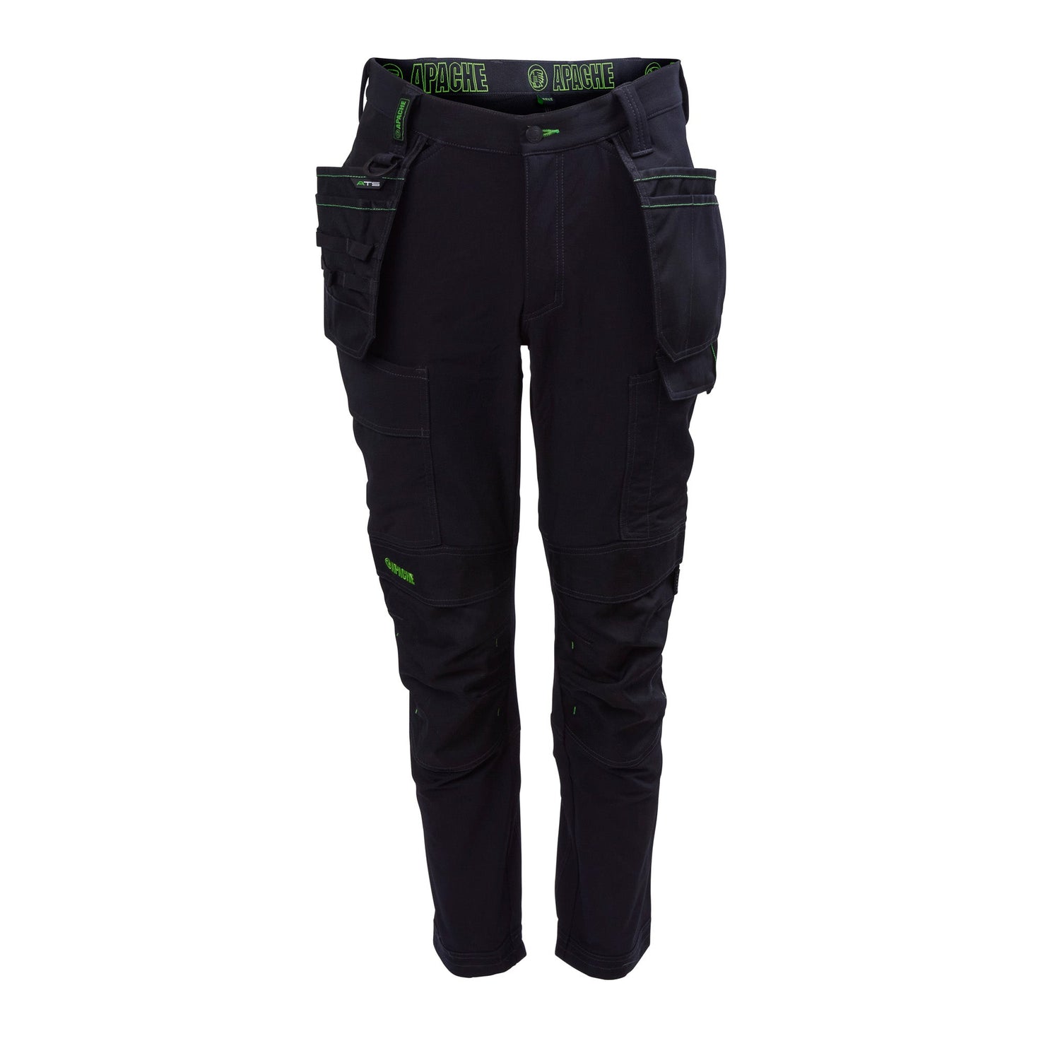 Apache - Calgary Black 4 way stretch trouser - Black - Customisable Trousers