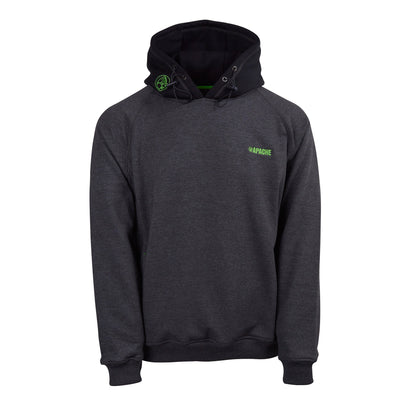 Apache - Apache Hooded Sweatshirt 320 GSM - Grey Black - Customisable Workwear