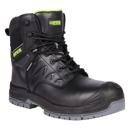 Apache - Side Zip Black Waterproof Boot - GTS Outsole - Black - Customisable Boots