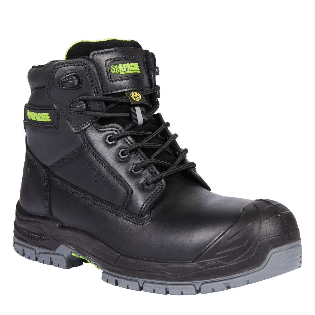 Apache - Black Waterproof ESD Safety Boot - GTS Outsole - Black - Customisable Boots
