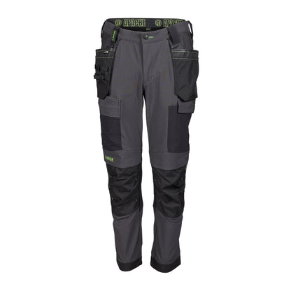 Apache - Calgary Grey / Black 4 way stretch trouser - Grey Black - Customisable Workwear