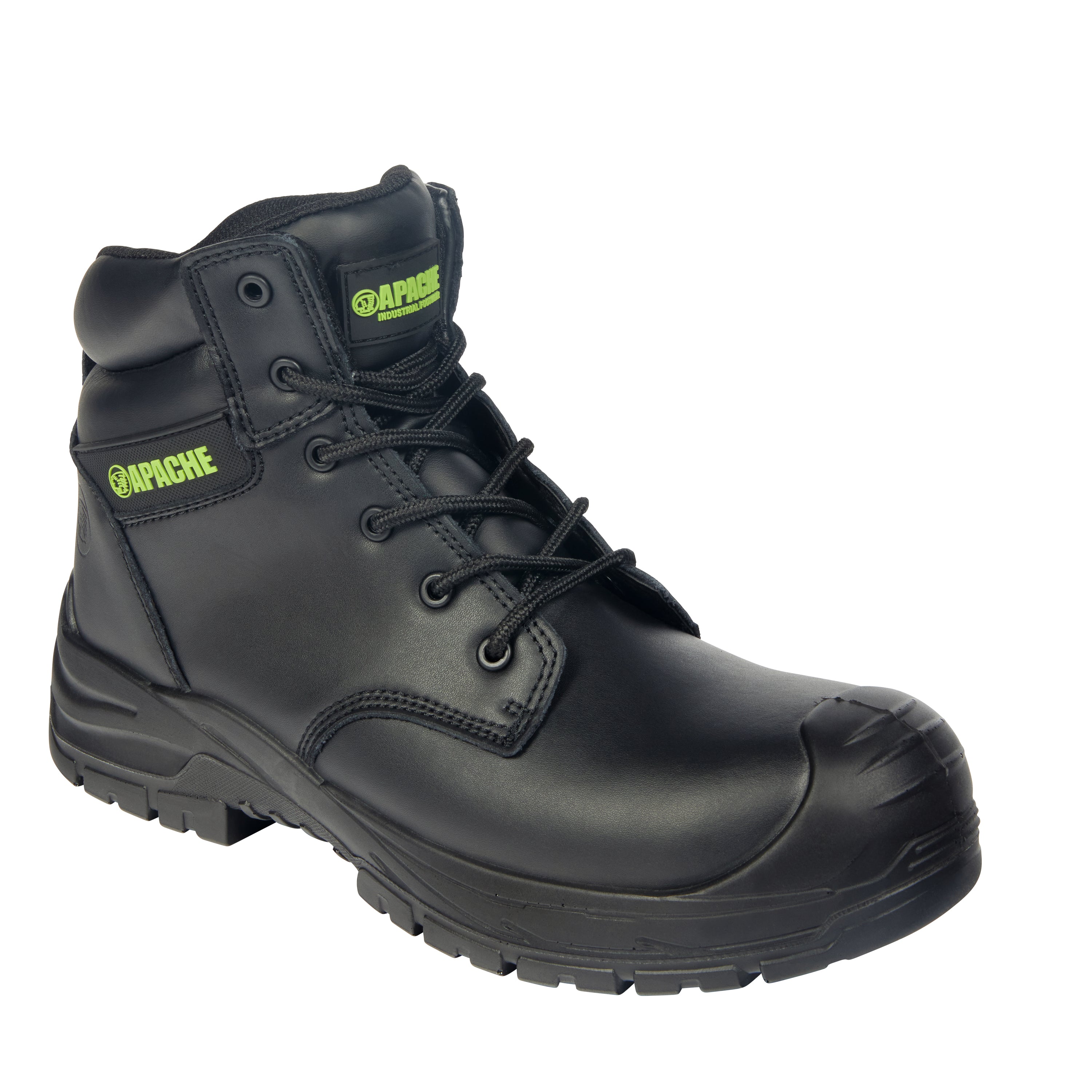 Apache Edmonton Waterproof Composite Safety Boot - Black - Customisable Footwear
