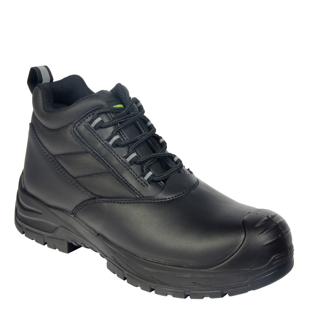Apache - GRS Certified Recycled Leather Safety Boot - Black - Customisable Footwear