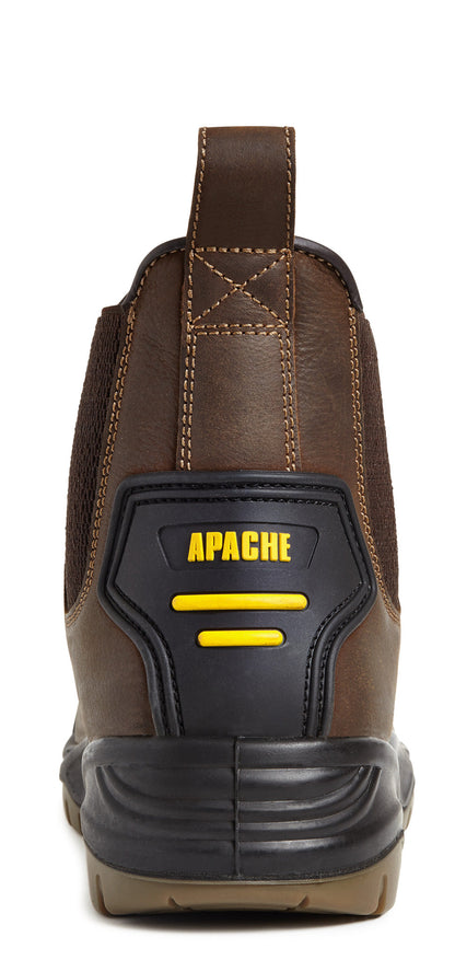 Apache - Brown Safety Dealer Boot - - Customisable Boots