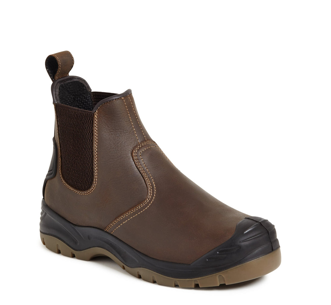 Apache - Brown Safety Dealer Boot - Brown - Customisable Boots