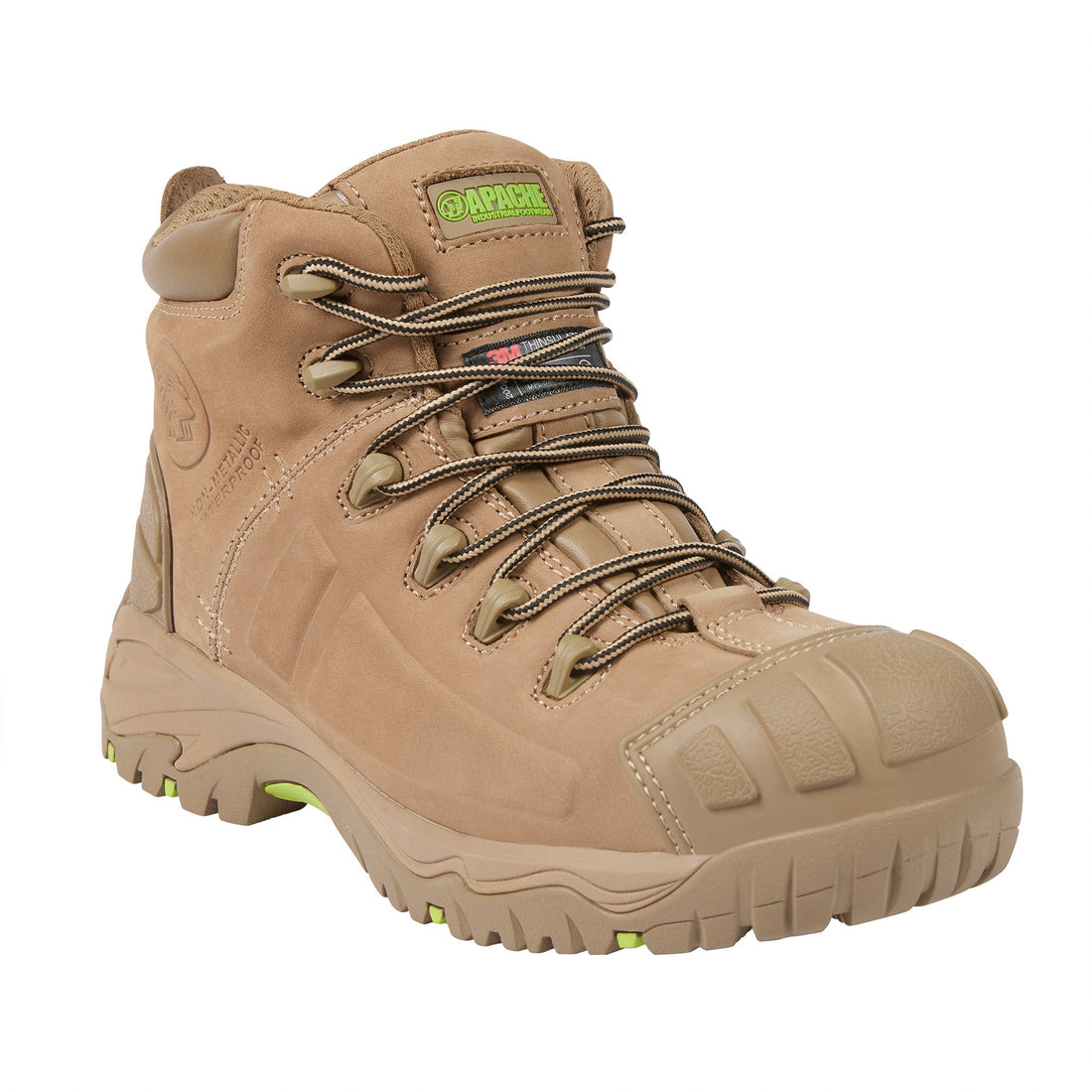Apache - Mercury Non-Metallic Waterproof Safety Boot - Stone - Stone - Customisable Footwear