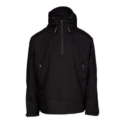 Apache - White Rock Lightweight 1/4 Zip Rain Jacket - Black - Customisable Workwear