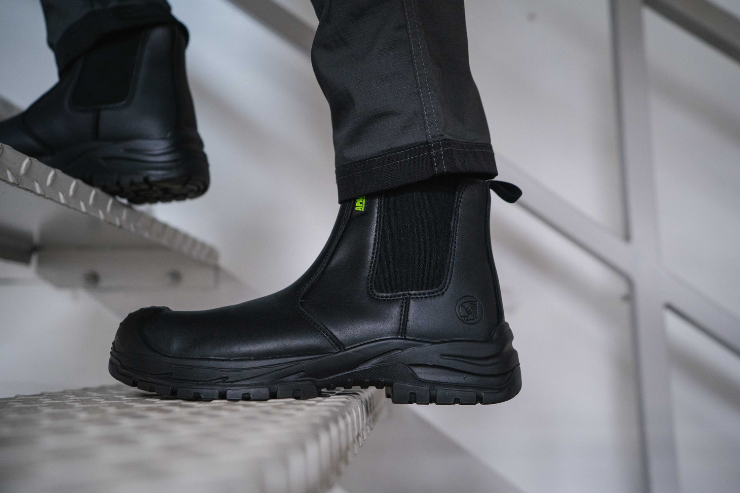 Apache - Brooks Recycled Leather Black Dealer Boot - - Customisable Footwear