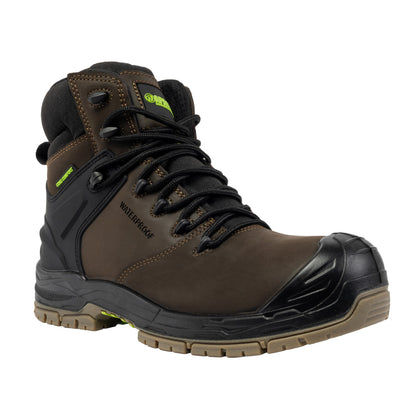 Apache - Mission 100% Non-Metallic Safety Boot with AN, HI, CI &amp; ESD - Brown - Customisable Footwear