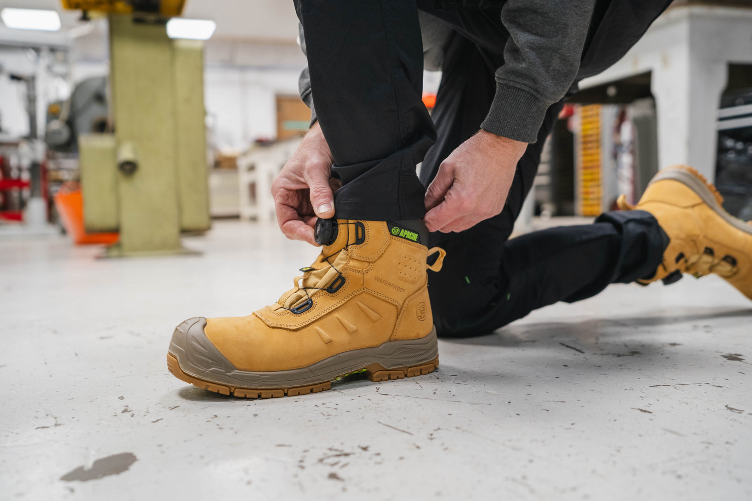 Apache - Churchill Wheat Waterproof FITGO Safety Boot ESD - - Customisable Footwear