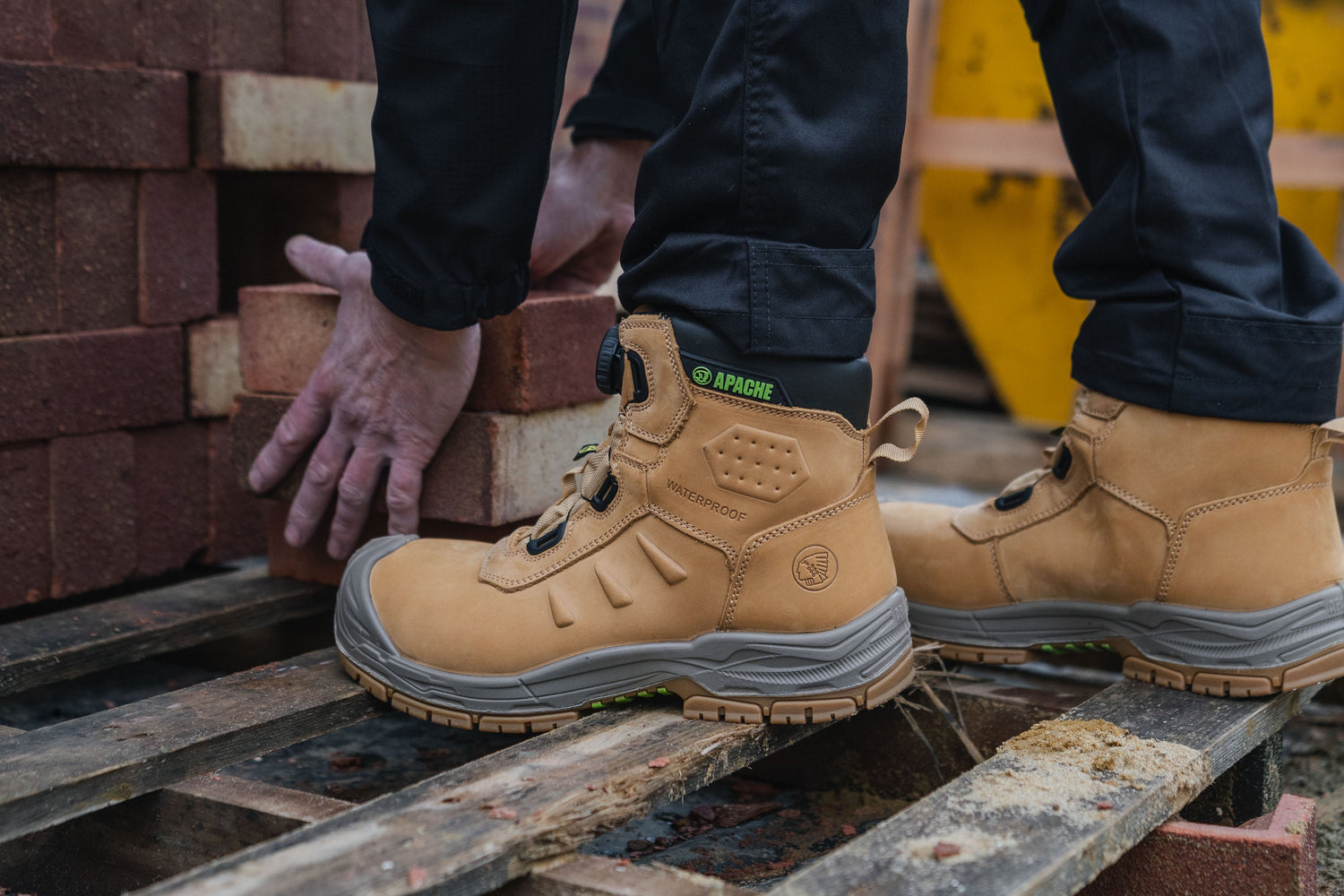 Apache - Churchill Wheat Waterproof FITGO Safety Boot ESD - - Customisable Footwear