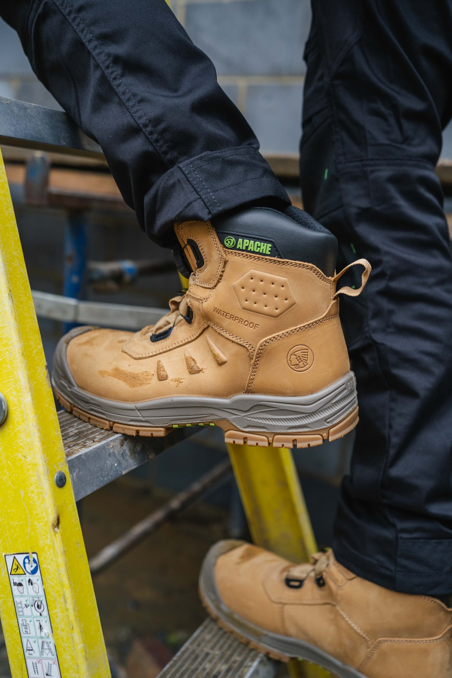 Apache - Churchill Wheat Waterproof FITGO Safety Boot ESD - - Customisable Footwear
