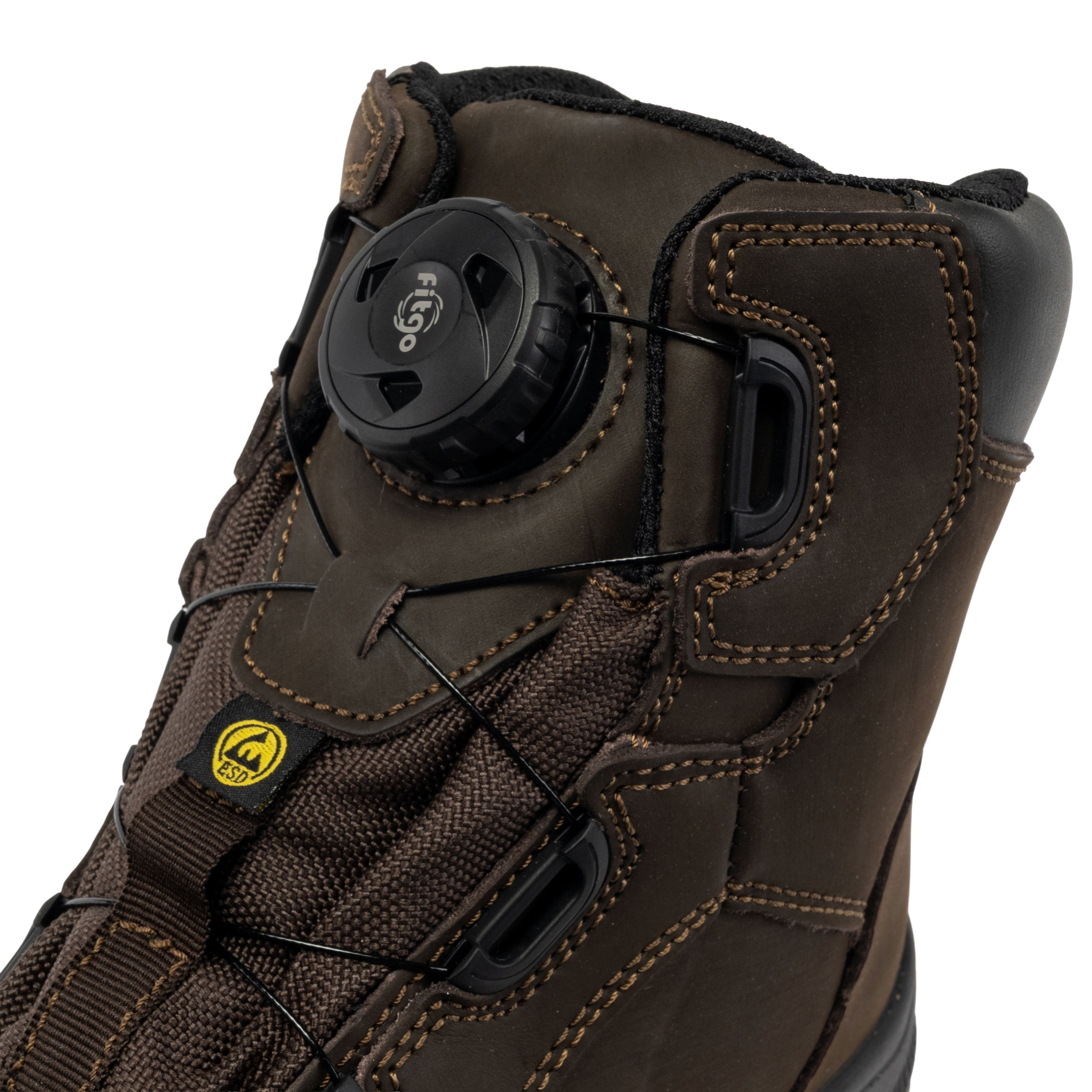 Apache - Churchill Brown Waterproof FITGO Safety Boot ESD - - Customisable Footwear