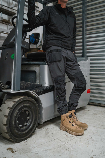 Apache - Stonehenge Stone FITGO Safety Boot with Rebound EVA midsole &amp; ESD - - Customisable Footwear