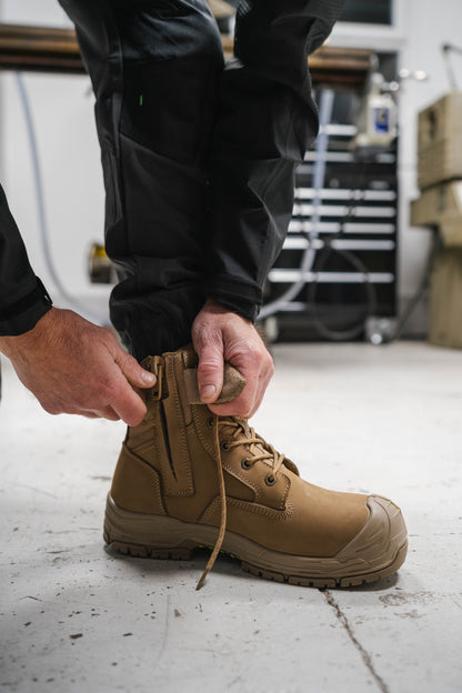 Apache - Outback Stone Water Resistant Size Zip Boot with HI &amp; CI - - Customisable Footwear