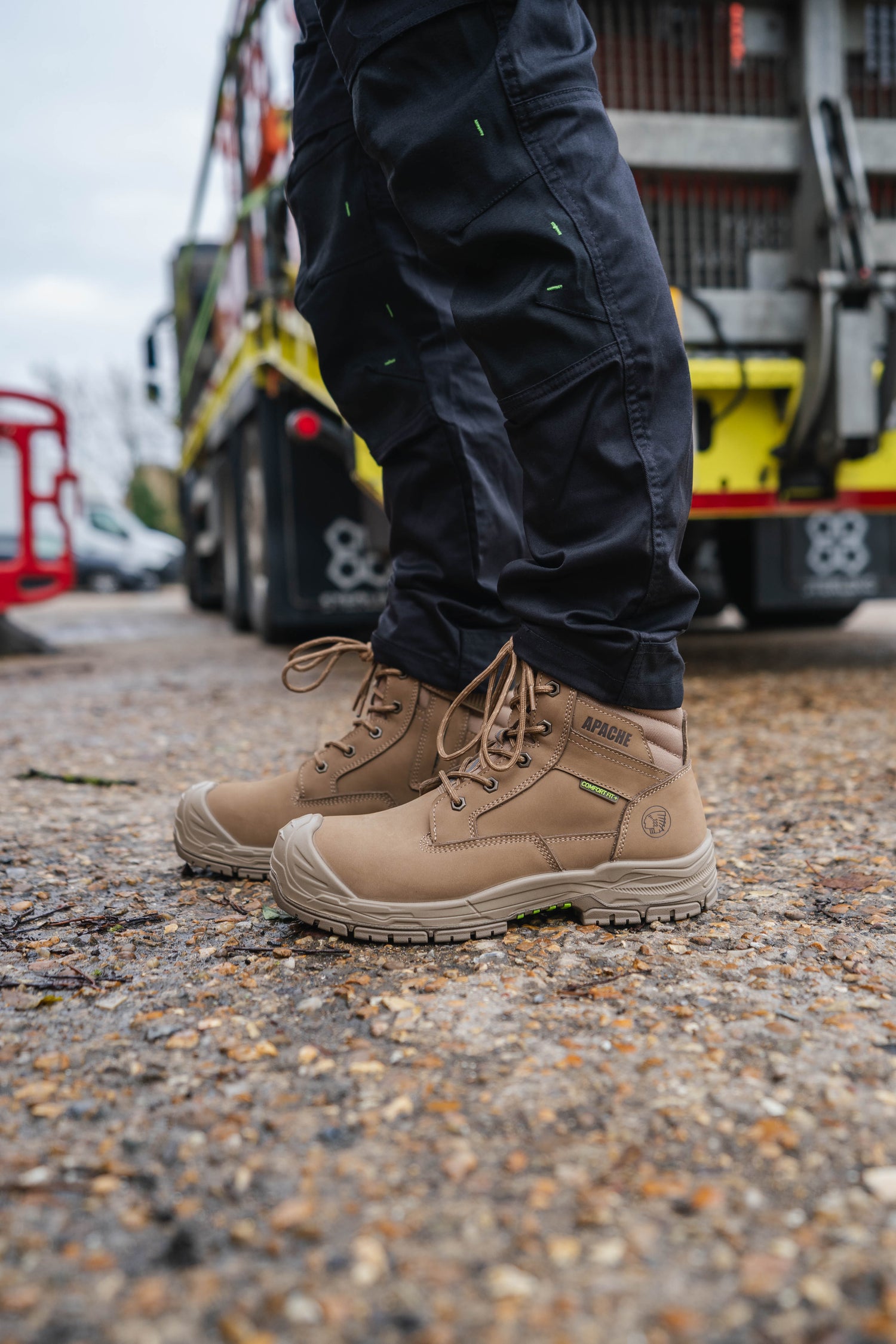 Apache - Outback Stone Water Resistant Size Zip Boot with HI &amp; CI - - Customisable Footwear