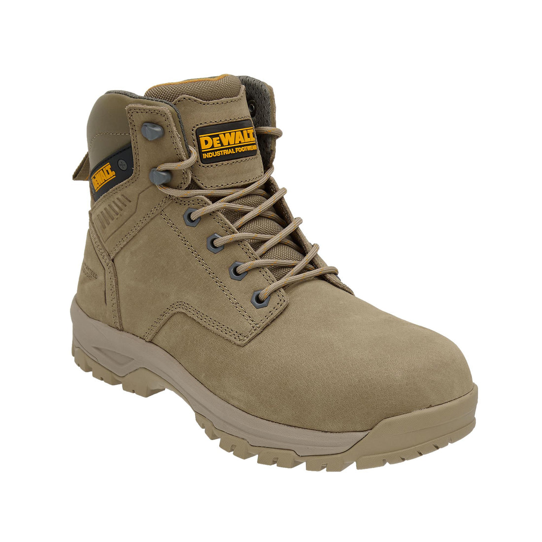 Dewalt Cranson Nubuck Steel Toe Safety Boots - Stone - Customisable Safety Boots