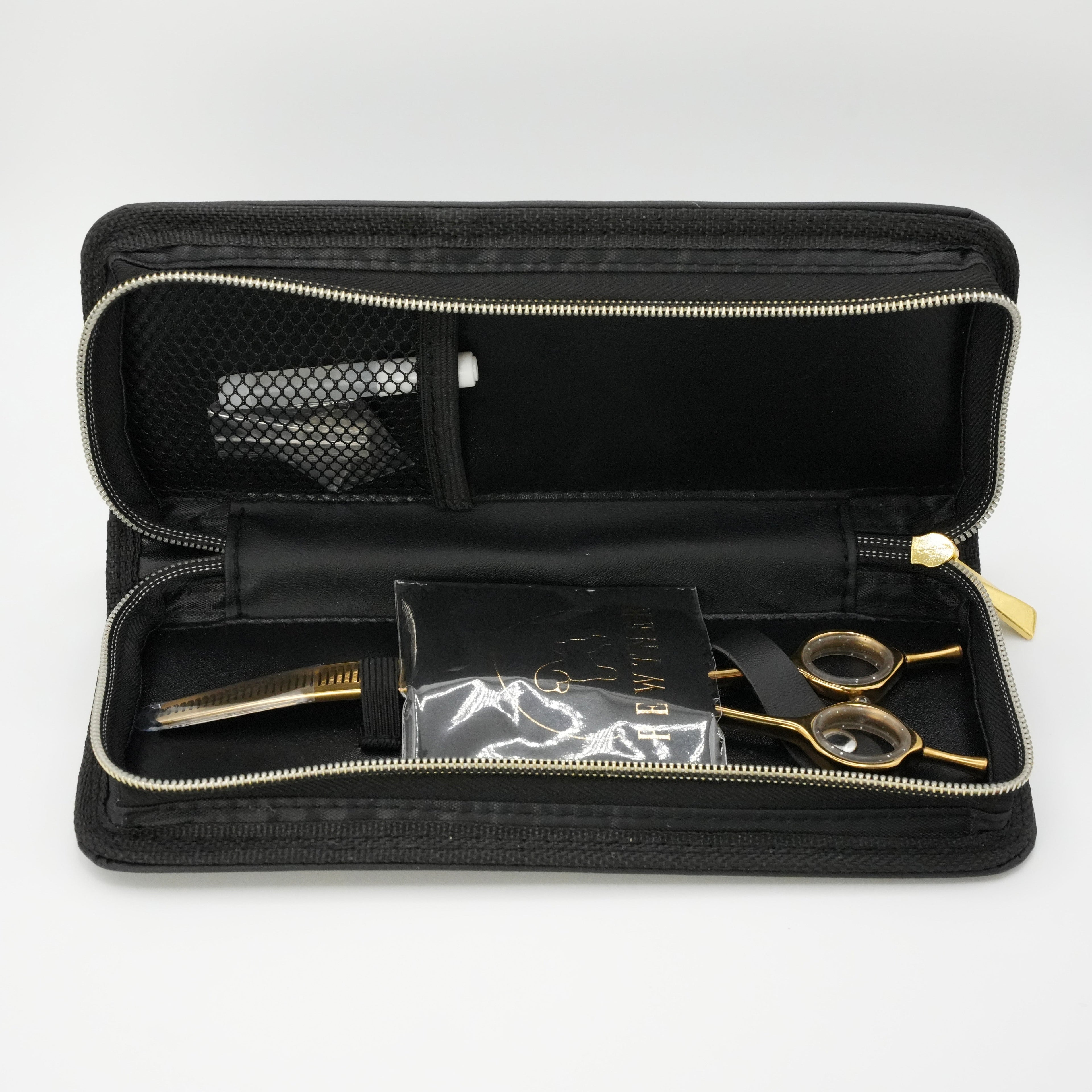 Gold Artisan Curved Thinners - Gold Dog Grooming Scissors - - Customisable Shears