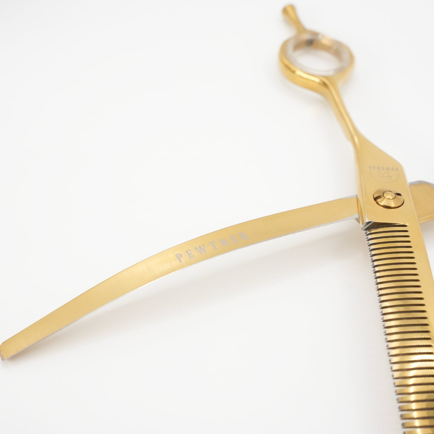 Gold Artisan Curved Thinners - Gold Dog Grooming Scissors - - Customisable Shears