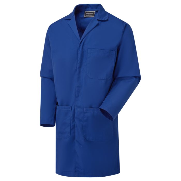 Polycotton Lab Coat - W29 - Royal Blue - Customisable Lab Coat