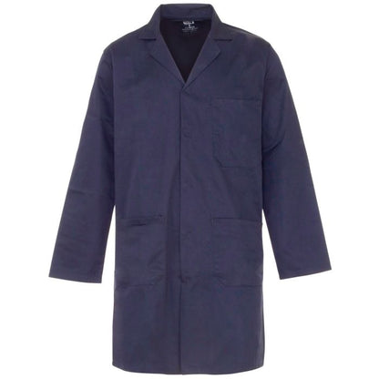 Polycotton Lab Coat - W29 - Navy - Customisable Lab Coat