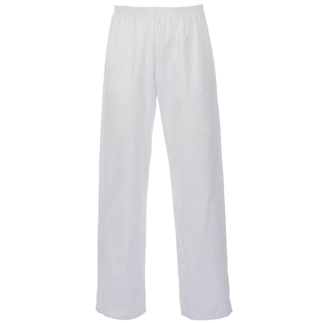 Polycotton Food Trousers - W32 - White - Customisable Trousers