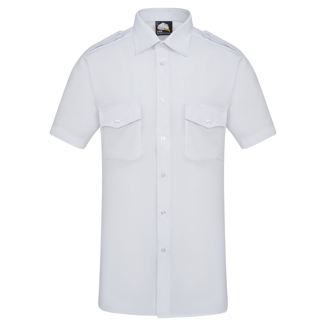 Orn The Essential S/S Pilot Shirt - White - 5800 - White - Customisable Shirts &amp; Blouses