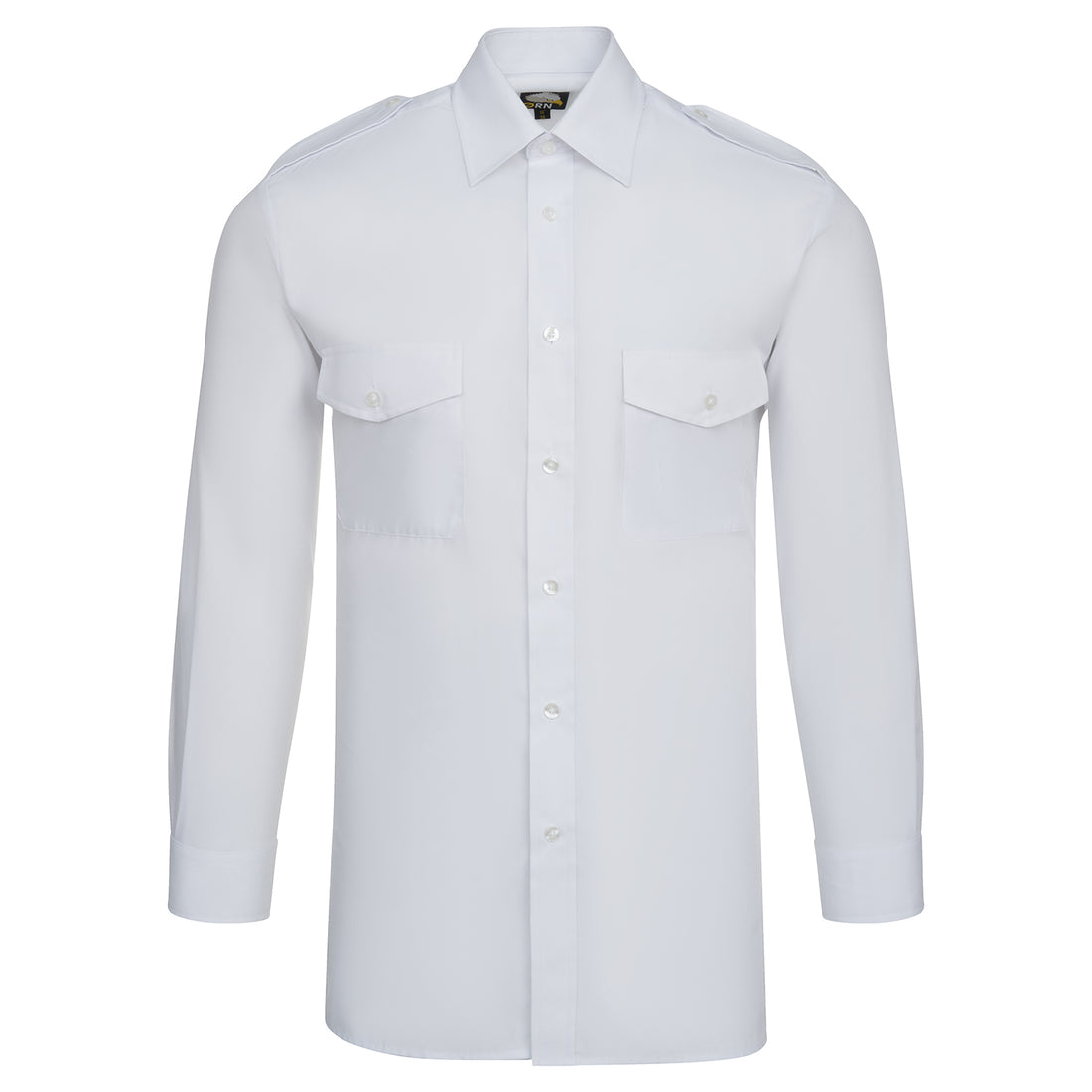 Orn The Essential L/S Pilot Shirt - White - 5810 - White - Customisable Shirts &amp; Blouses