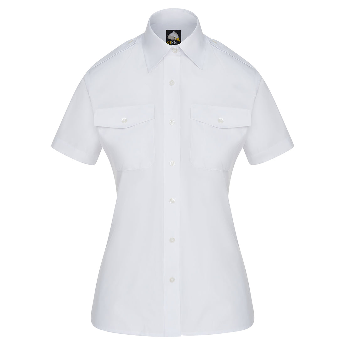 Orn The Classic S/S Pilot Blouse - White - 5850 - White - Customisable Shirts &amp; Blouses