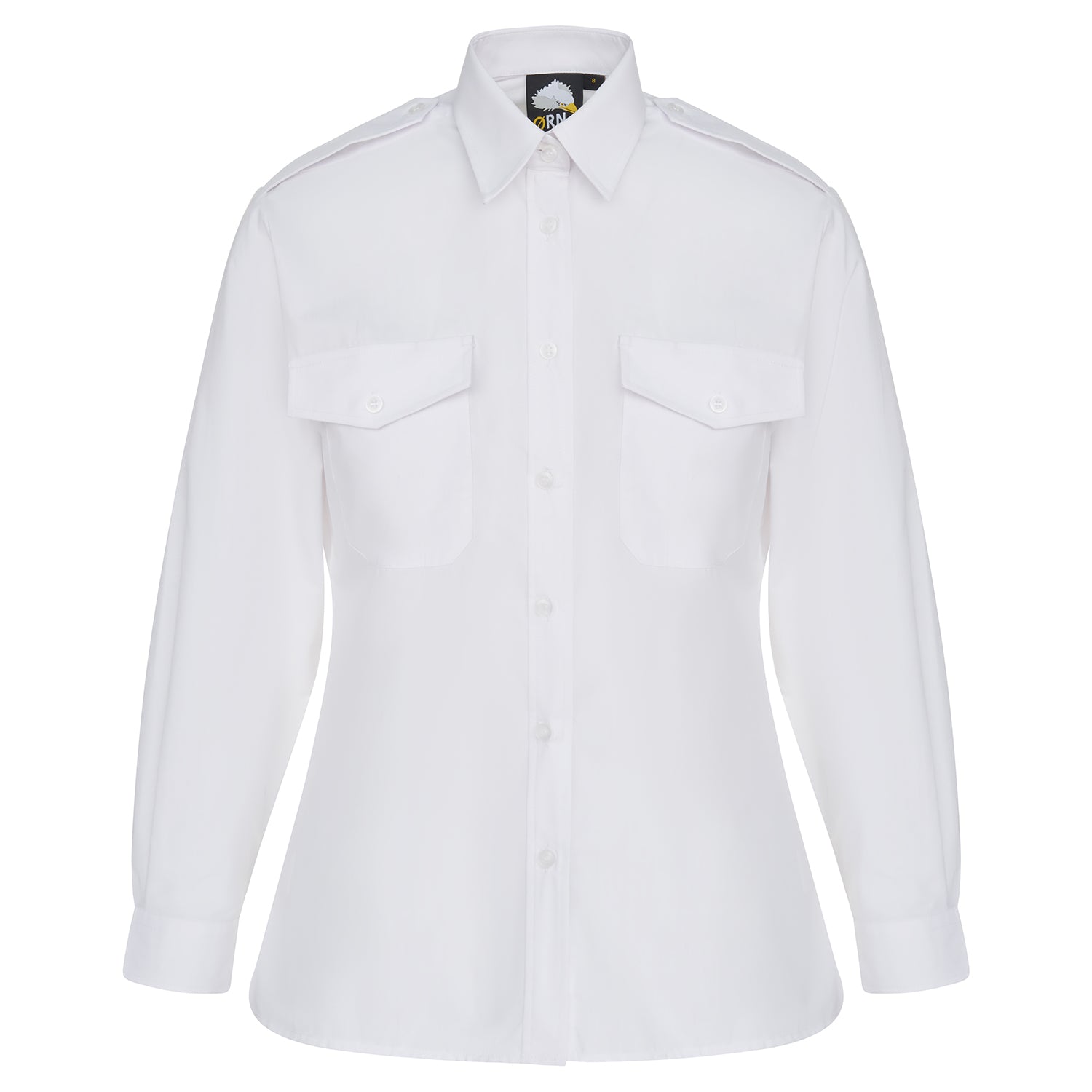 Orn The Classic L/S Pilot Blouse - White - 5860 - White - Customisable Shirts &amp; Blouses