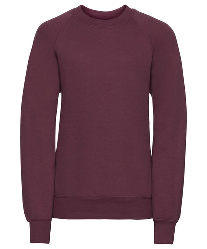 Russell Europe Kids raglan sleeve sweatshirt 7620B - Burgundy - Customisable Sweatshirts