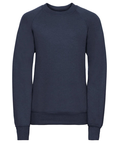 Russell Europe Kids raglan sleeve sweatshirt 7620B - French Navy - Customisable Sweatshirts