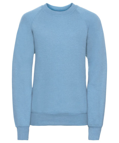Russell Europe Kids raglan sleeve sweatshirt 7620B - Sky - Customisable Sweatshirts