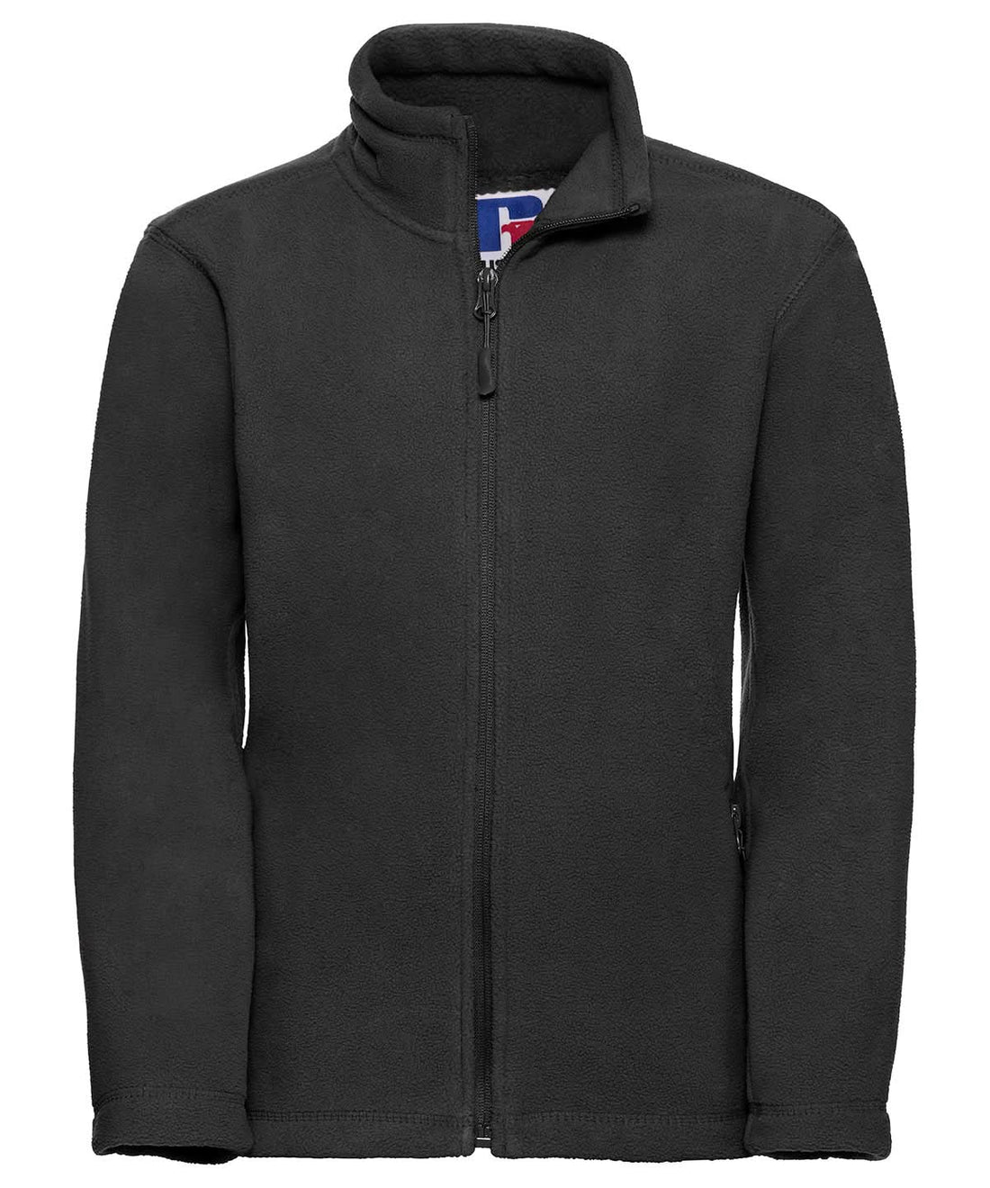 Russell Europe Kids full zip outdoor fleece 8700B - Black - Customisable Fleece