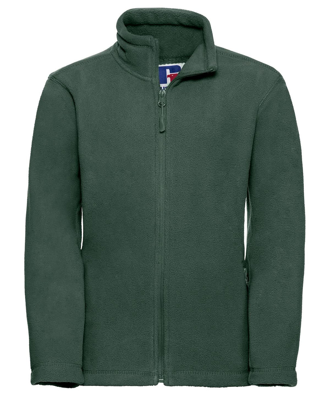 Russell Europe Kids full zip outdoor fleece 8700B - Bottle Green - Customisable Fleece