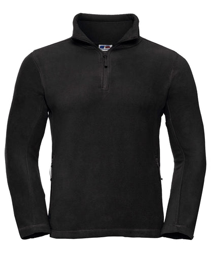 Russell Europe zip outdoor fleece 8740M - Black - Customisable Fleece