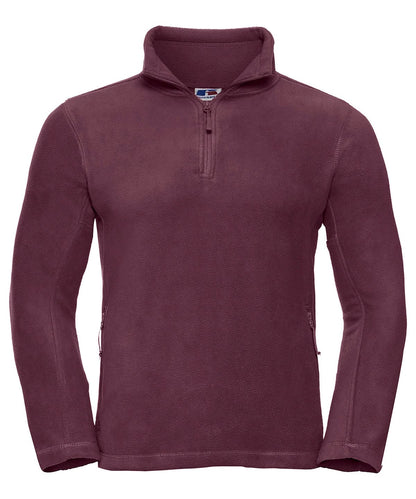 Russell Europe zip outdoor fleece 8740M - Burgundy - Customisable Fleece